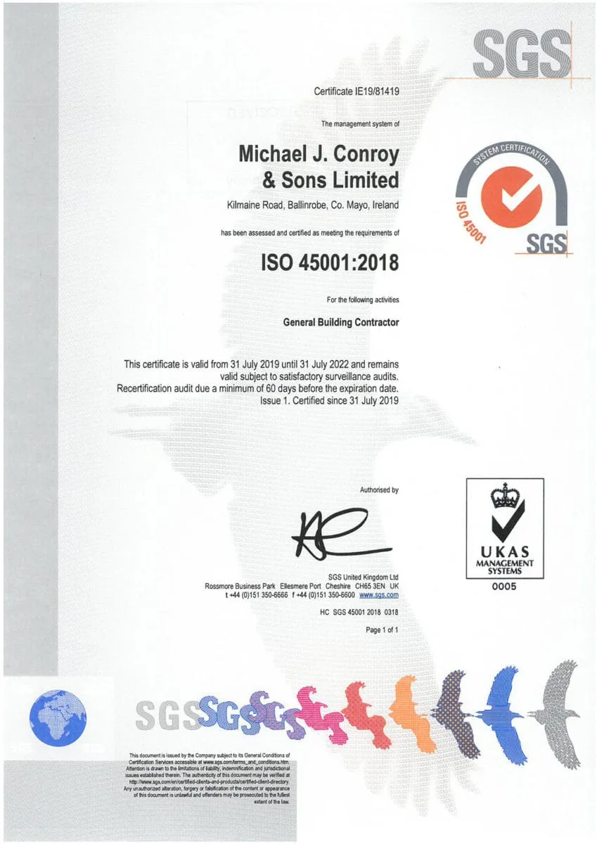 ISO 45001: 2018 Certification