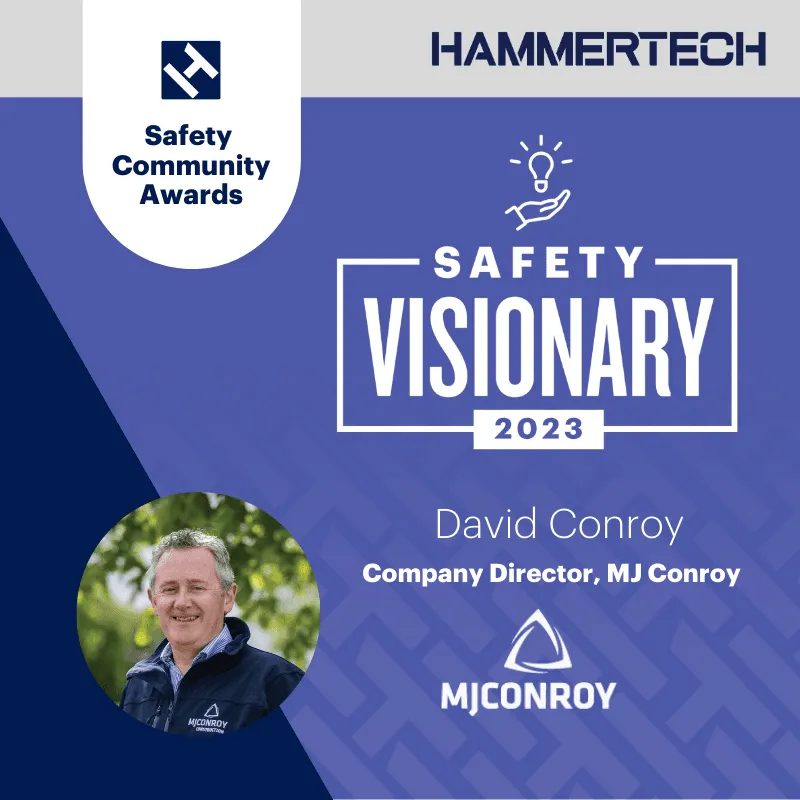 MJ Conroy Celebrates Director David Conroy as 2023 Winner of HammerTech Safety Visionary Award